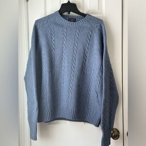 Brooks Brothers Blue Wool Blend Knit Sweater Men’s XL